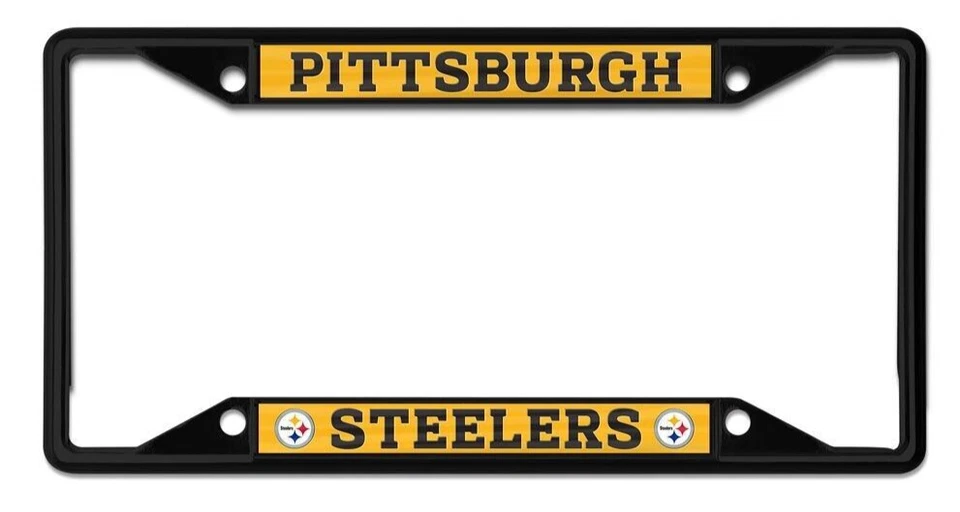 MARCO DE PLACA DE METAL PITTSBURGH STEELERS GRÁFICOS ABOVEDADOS DE ALTA CALIDAD NFL Foto 1 de 1
