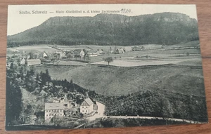 AK Klein-Gießhübel und Zschirnstein 1924 - Reinhardtsdorf-Schöna, Sächs. Schweiz - Bild 1 von 2