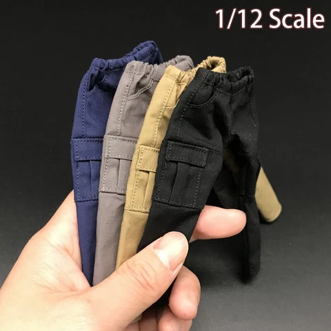1/12 Scale Casual Pants Model Clothes Overalls Trousers Fit 6" GWToys VT Figure Cover