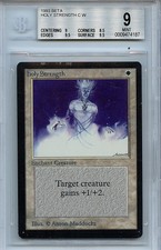 MTG Beta Holy Strength  BGS 9.0 (9) Mint Magic WOTC Card 4187