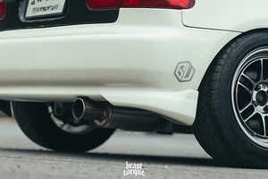 JDM East bear rear valance Style Fit Honda Civic 92 95 EG6 Hatchback REAR Bumper - Picture 1 of 12