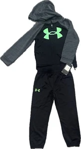 Under Armour UAFEI44E Boy’s 2 Piece Set Hoodie And Pants Black Size 4 New - Picture 1 of 6