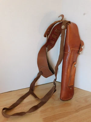 Bianchi X15 Shoulder Holster - Tan Left Side Right Cross Draw Size- Large), 5/30 - Image 1 of 4