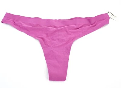 Soma Intimates Enbliss Soft Stretch Thong ~ Orchid Daze ~ Size: M (NWT) - Image 1 of 4