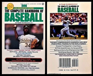 The Complete Handbook of Baseball 20th Edition 1990- Signet PB - Dave Stewart - Picture 1 of 1