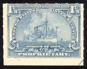 US Scott RB26 Mint 1 7/8 cents dull blue 1898 Proprietary Lot Z546 bhmstamps - Picture 1 of 2