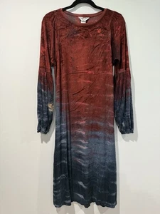 Vintage Hard Tail Dress Womens Large Ombre Y2K Terrycloth Ren Fair Witchy Goth - Picture 1 of 6
