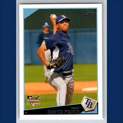 Tarjeta de novato David Price 2009 Topps #35 RC Tampa Bay Rays Foto 1 de 3