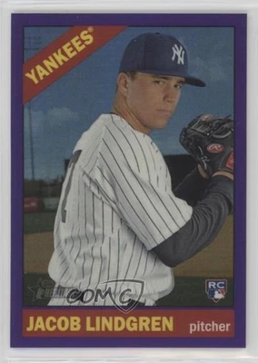 2015 Topps Heritage High Number Chrome Purple Refractor Jacob Lindgren Rookie RC - Image 1 of 2