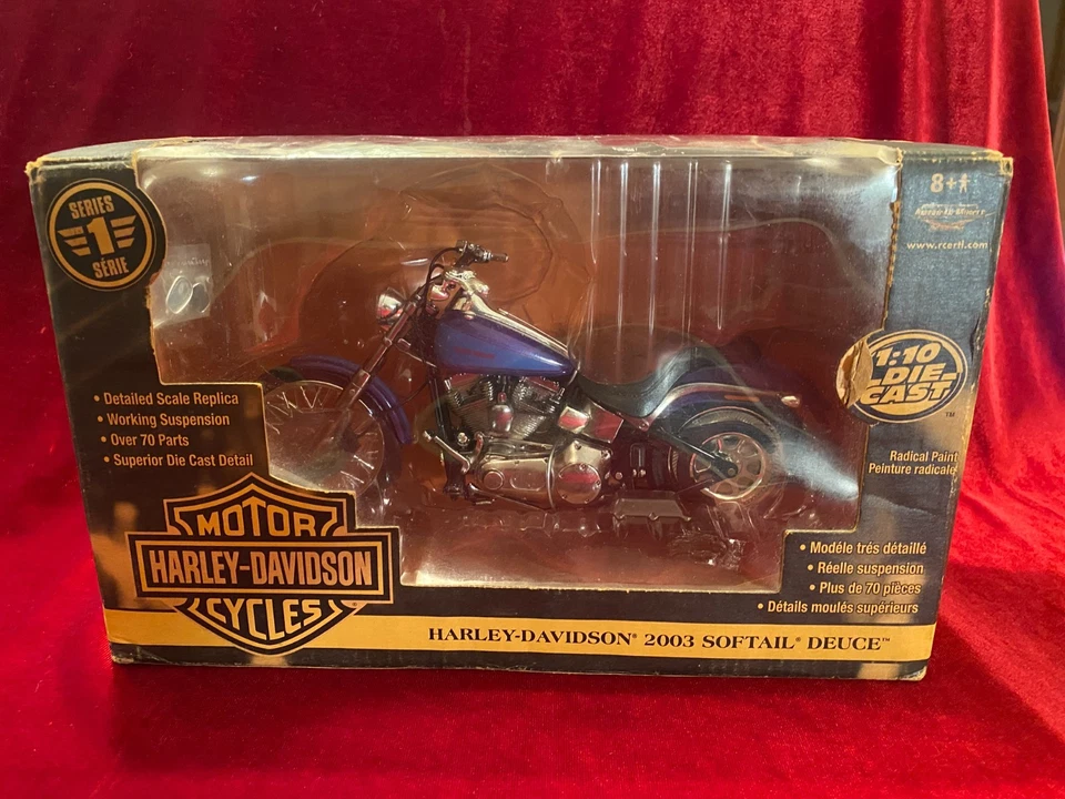 Ventage 1:10 ERTL 2003 HARLEY-DAVIDSON DEUCE MOTORCYCLE New Lot 197 - Image 1 of 4