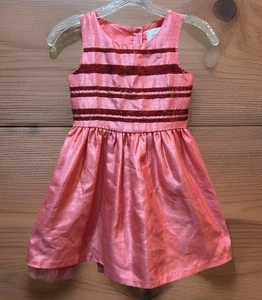 Dressed Up by Gymboree Party Dress Girls Size 6 Coral Pink With Sequins Tulle - Picture 1 of 10