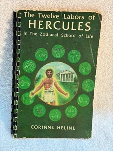 The Twelve Labors of Hercules in the Zodiacal School of Life Heline, Corinne Vtg - Imagen 1 de 4