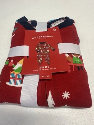 Pijama Navidad Bebé 6-9 Meses. Gnomos. Una pieza. Cremallera Foto 1 de 4