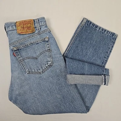 VTG 1991 Levi’s 501 xx Jeans Mens 33x30 (crop 31x26) Made in USA 90s Red Tab - Image 1 of 4