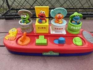 Vtg 2002 Mattel Sesame  Street Pop Up Pals Musical, Talking - Good Cond WORKS!!! - Picture 1 of 3