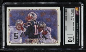 2008 Upper Deck Masterpieces Tom Brady #83 CGC 10 Gem Mint - Picture 1 of 3