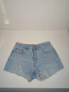 True Vintage Levi's Big E Cut-Off Jeans Shorts Macau Denim 29 LEVI'S Daisy Dukes - Picture 1 of 12