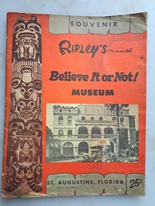 Ripley's Believe It Or Not! Museum, St. Augustine Florida Souvenir Book 1960s - Picture 1 of 4