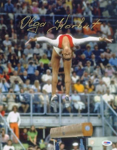 Olga Korbut SIGNED 11x14 Photo Olympic Gymnastics Champ GOLD PSA/DNA AUTOGRAPHED - Picture 1 of 1