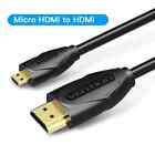 HDMI to Micro Mini HDMI Male to Standard Male Cable Lead Full HD 1080p Camera