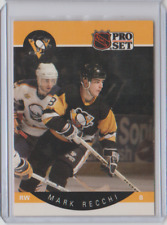 1990-91 Pro Set Rookie Card #239 Mark Recchi  Pittsburgh Penguins
