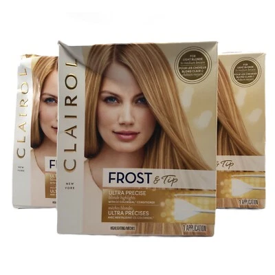 (3) Clairol Ultra Precise Frost & Tip Blonde Highlights Light Blonde Free Ship! - Image 1 of 4