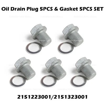 ⭐Genuino⭐ Juego de 5 tapones de drenaje de aceite y junta para Hyundai Kia Foto 1 de 4