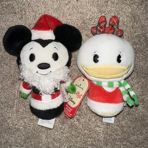 Disney Ltd Edition Topolino e margherita marchio Natale Itty Bittys 5"" Nuovo con etichette - Foto 1 di 4
