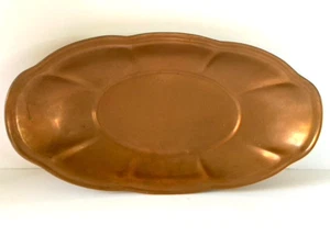 Piatto da portata 12" vassoio pane rame massa Coppercraft Guild Taunton vintage anni 60 - Foto 1 di 6