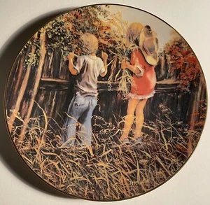 Feeding The Neighbors Pony Collector Plate Irish Mccalla Making Friends #1371 - Picture 1 of 6