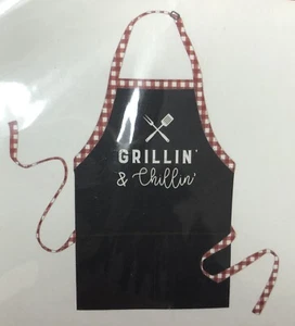Grillin' and Chillin' BBQ Barbecue Grilling Gift Cooking Apron 30” NEW! Sealed - Picture 1 of 6