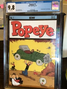 CGC 9.8 POPEYE #1 IDW 2012 ACTION COMICS #1 COPERTINA OMAGGIO OZELLA BASSO CENSUS - Foto 1 di 6