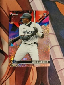 Jesus Sanchez 2021 Topps Finest RC #70 Mini Diamante Rosa RIFRATTORE ORO/50 - Foto 1 di 2