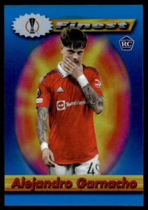 Alejandro Garnacho 2022-23 Topps UEFA Finest Flashbacks Refractor Blue #101 RC / - Picture 1 of 2