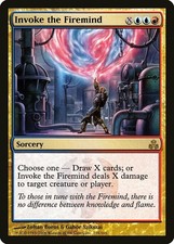 Invoke the Firemind - Foil Guildpact MP MTG