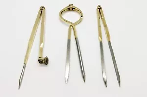 Drafting Compass Divider Vintage Compass Pencil Circle Maker Engineering Tool - Picture 1 of 5