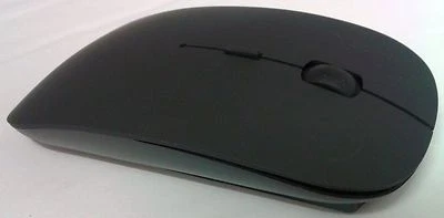 BLACK Super Slim Optical Wireless Mouse Slimline Mice 2.4G 10m Range 1600 DPI - Image 1 of 2