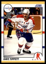 1990-91 Score Rookie and Traded Dave Tippett Washington Capitals #29T