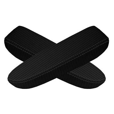 Cubierta negra del panel de la puerta del reposabrazos de fibra de carbono para Lexus GX 470 03-07 Foto 1 de 4