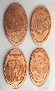 LOS ANGELES ZOO - mach. #7 -- Set di 4 zinchi allungati - Foto 1 di 1