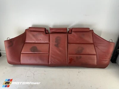 BMW E46 M3 2001-2006 cupé, asiento de banco de fila trasera rojo Imola genuino OEM Foto 1 de 4