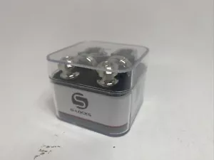 Schaller S Locks Chrome New In Case Guitar Strap Locks - Picture 1 of 4
