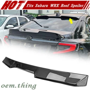Carbon Fiber Fits SUBARU WRX STI VB 4DR Sedan V Type Rear Roof Spoiler 2025 - Picture 1 of 8