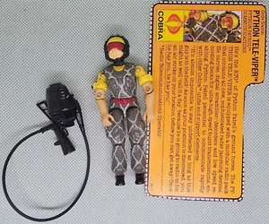 1989G.I. Joe Cobra Python Tele-viper Hasbro 100% complete WITH File Card! - Picture 1 of 4