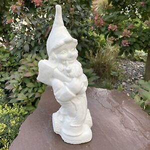 Large Gnome Statue Garden Outdoor Unpainted 20” For Sale Concrete Cement Stone