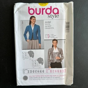 Burda Sewing Pattern 7276 Size 10-22 Semi Fitted Jacket Blazer Y2K - Picture 1 of 7