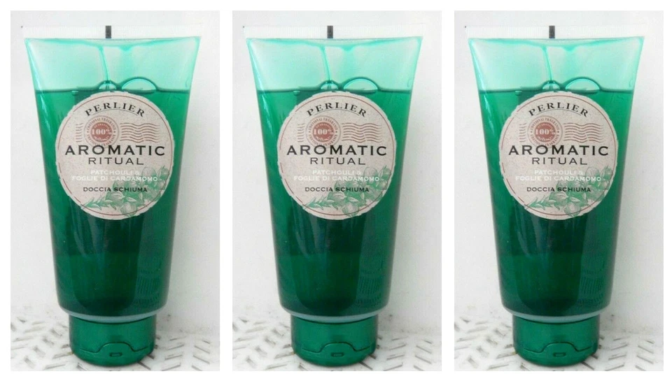 3 Perlier Aromatic Ritual Patchouli & Cardamom Leaves SHOWER FOAM 8.4 oz Ea(914) - Image 1 of 1
