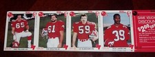 Calgary Stampeders Football player cards Panel 1 Kentucky fried Chicken 1986 