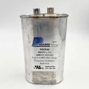 Packard POCF45 Oval Type 2 Motor Run Capacitor 45MFD 440V - Picture 1 of 1