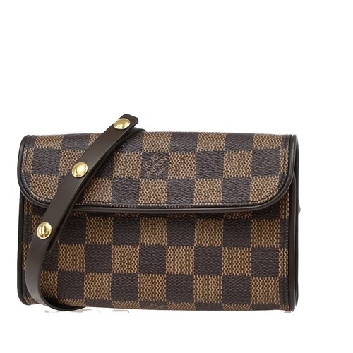 LOUIS VUITTON（LV） LOUIS VUITTON Pochette Marsupio Fiorentino Damier Pelle Marrone N51856 59EF018